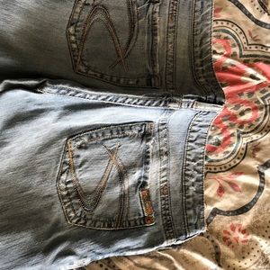 Women’s silver jeans